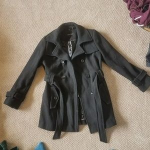 CALVIN KLEIN BLACK PEACOAT